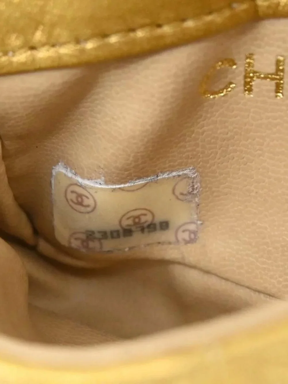 Chanel Gold Lambskin Waist Bum Bag #80/32 RQ04193